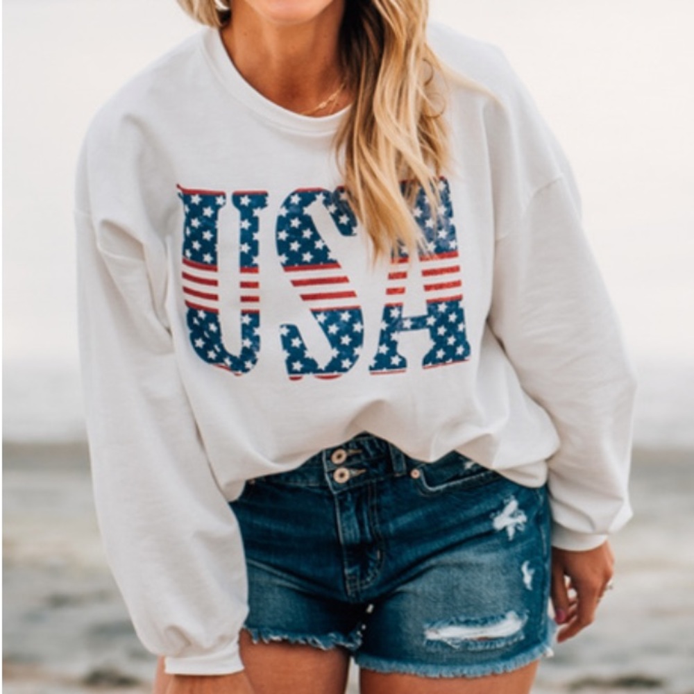 NEW USA Stars & Stripes Top